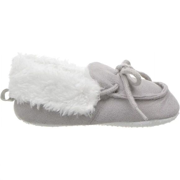 Luvable Friends Baby Booties Unisex Infants Moccasin Shoes Gray Size 0-6 Months - Picture 5 of 12